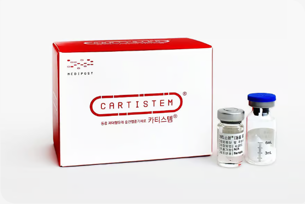 CARTISTEM product packaging and vials
